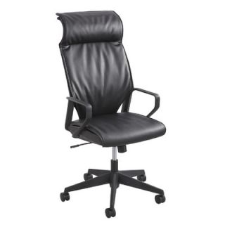 Safco Products Priya Leather Executive Chair with Cushioned Pillow 5075BL