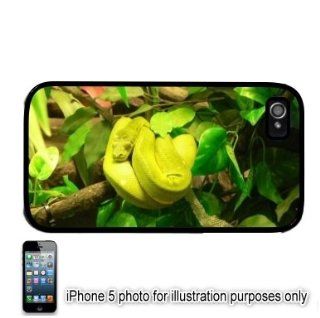 Green Tree Python Snake Photo Apple iPhone 5 Hard Back Case Cover Skin Black: Cell Phones & Accessories