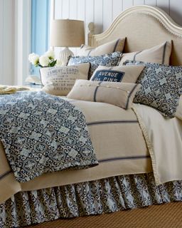 King Striped Coverlet, 108 x 98   French Laundry Home