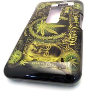 LG MS910 Esteem Green Leaf Design Hard Case Cover Skin Protector MetroPCS: Cell Phones & Accessories