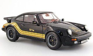 Porsche 911 Turbo B&B, black/gold, special model MCW LE 1.000 , 1976, Model Car, Ready made, Norev/MCW 1:18: Norev/MCW: Toys & Games