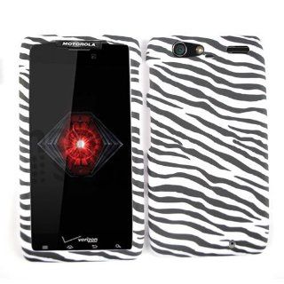 Motorola Droid RAZR MAXX XT913 Non Slip Black White Zebra Case Cover Protector: Cell Phones & Accessories