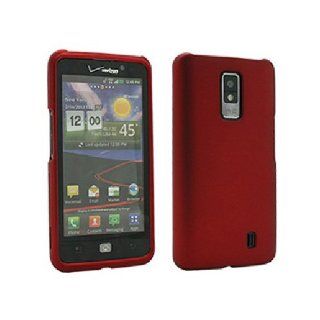 Red Hard Snap On Cover Case for LG Spectrum VS920: Cell Phones & Accessories