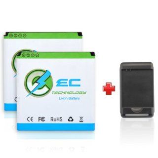 EC TECHNOLOGY 2 x 1800mAh Li ion Battery For Samsung Galaxy S I9000 GT I9000, Samsung Captivate SGH I897, Samsung Vibrant SGH T959, Samsung Epic 4G SPH D700, 1 x Travel Charger: Cell Phones & Accessories