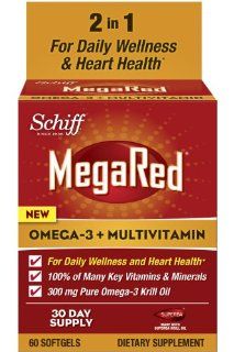 MegaRed Omega 3 Krill Oil Supplement + Multivitamin, 60 Count Health & Personal Care