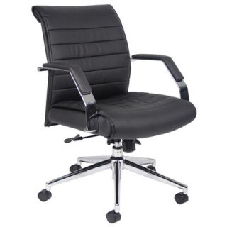 Boss Office Products Mid Back Executive Chair with Arms B9446