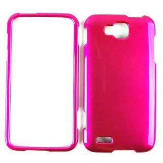 ACCESSORY HARD SHINY CASE COVER FOR SAMSUNG SGH T899 SOLID HOT PINK: Cell Phones & Accessories