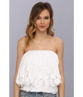 Free People Brigette Tube Womens Blouse (White)