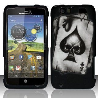 Motorola Atrix 3 HD MB886 Case Electrifying Skull Hard Cover Protector (AT&T) with Free Car Charger + Gift Box By Tech Accessories: Cell Phones & Accessories