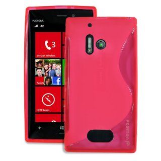 Fosmon DURA S Series Flexible SLIM Fit TPU Case for Nokia Lumia 928 (Pink): Cell Phones & Accessories