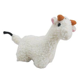 Zanies Soft Plush Fleecy Friend 7 1/2 Inch Dog Toy, Liama : Pet Squeak Toys : Pet Supplies