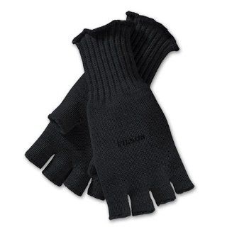 Filson Merino Wool Fingerless Gloves   Black   Medium : Golf Gloves : Sports & Outdoors