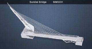 Fascinations Metal Earth 3D Laser Cut Model   Sundial Bridge: Toys & Games