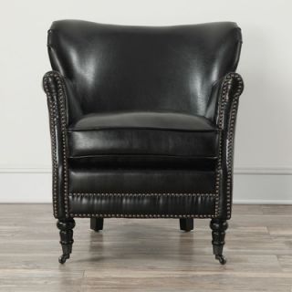 TOV Mercer Leather Club Chair TOV A40L3 / TOV A40L1 Color: Black