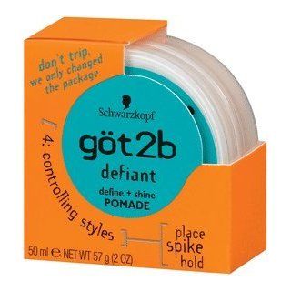 Got2b Defiant Define and Shine Pomade, 2 Ounce (Pack of 2) : Hair Care Styling Products : Beauty