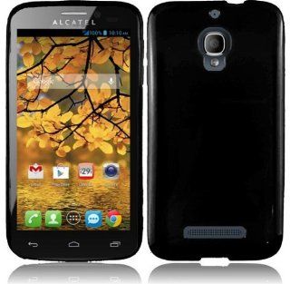 For Alcatel One Touch Fierce 7024W Cover Case (TPU Flexible Black): Cell Phones & Accessories