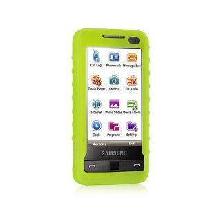 Green Soft Silicone Gel Skin Cover Case for Samsung Omnia SCH i910: Cell Phones & Accessories
