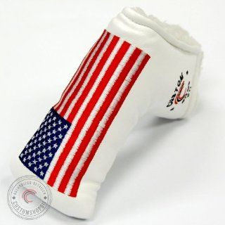 CustomShop_C911 Golf Putter Headcover fits Scotty Cameron / Ping US Flag [White] : Golf Club Head Covers : Sports & Outdoors