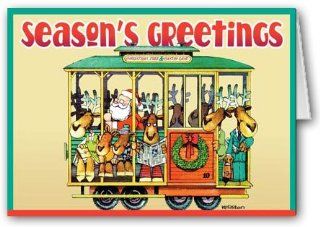 San Francisco Trolly Holiday Card   12 cards/13 envelopes: Health & Personal Care