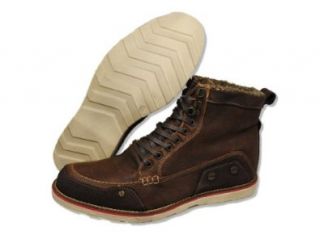 Steve Madden Men's Schiller Boot, Brown Leather, 9 M US Shoes