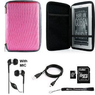Pink Slim Hard Nylon Carrying Case for Sony PRS 950 + 4GB Memory Card + Handsfree: Cell Phones & Accessories