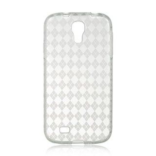 VMG 3 Item RETRACTABLE Combo for Samsung Galaxy S4 S IV 4 (4th Gen) Cell Phone TPU Design Slim Fit Firm Gel Skin Case Cover   Clear Diamond Pattern Design + LCD Clear Screen Saver Protector + Retractable Tangle Free Car Charger [by VanMobileGear]: Cell Pho