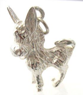 Welded Bliss Sterling 925 Solid Silver Heavy Weight Crazy Donkey Charm . WBC1090: Clasp Style Charms: Jewelry