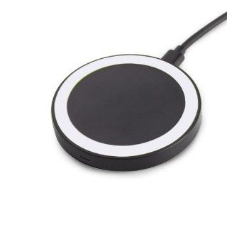 GMYLE Black White Wireless Mini Charging Pad Mat Qi enabled Standard Charger (1000mA) for Nokia Lumia 920/920T/925/928/1020, LG Google Nexus 4/5/7 HD, Samsung Galaxy S4, iPhone 5 (US Plug): Cell Phones & Accessories