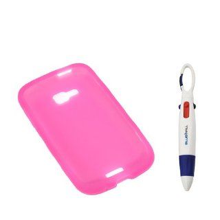 BIRUGEAR Hot Pink Silicone Skin Case Cover for Samsung ATIV Odyssey SCH i930 (Verizon) with *4 Color Clip Pen*: Cell Phones & Accessories
