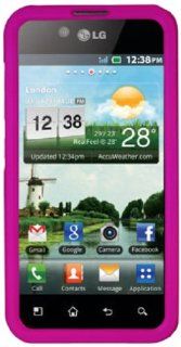Decoro CRLGP970HP Premium Protector Case for LG LS855/Marquee/US855/P970/Optimus   Retail Packaging   Rubber Hot Pink: Cell Phones & Accessories