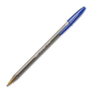 BIC Cristal Bold Ball Pen, 1.6mm, Blue, 12 Pens : Ballpoint Stick Pens : Office Products