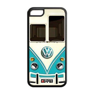 Iphone 5c Case, Teal VW Minibus Iphone 5c Cover Hard Cases: Cell Phones & Accessories
