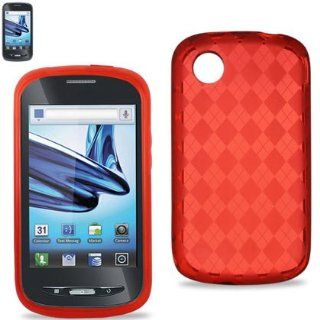 Reiko PSC03 ZTEZ990RD Premium Polymer Durable Protective Case for ZTE Avail (Z990)   1 Pack   Retail Packaging   Red: Cell Phones & Accessories