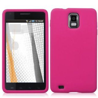 Fits Samsung I997 Infuse 4G Soft Skin Case Solid Hot Pink Skin AT&T: Cell Phones & Accessories