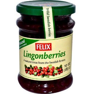 Felix Wild Lingonberry 10.0 OZ (Pack of 6) : Jellies : Grocery & Gourmet Food