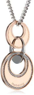 Rebecca "Diamond Griffe" Bronze Glam Film Necklace, 10.5": Jewelry