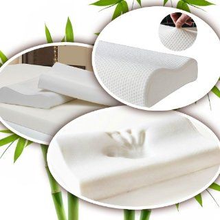 Memory Foam Pillow   Firm w/ an Ultra Soft Cover, Luxury Style, Designed to Help You Sleep Better. Ergonomically Contoured for Proper Neck Support: Side & Back Sleepers. 40% Bamboo Fiber Cover  Naturally Ventilated for a Cooler Slumber. Standard Size  