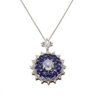 Colleen Lopez Moonstone, Tanzanite and White Zircon Sterling Silver "As You Wis