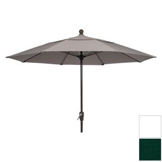 Fiberbuilt Forest Green Market Umbrella with Crank (Common: 9 ft x 9 ft; Actual: 9 ft x 9 ft)