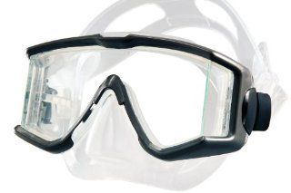 New Tilos Single Lens Panoramic View Scuba Diving & Snorkeling Mask (Titanium) : Sports & Outdoors
