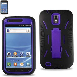 (Super Cover /Silicone Case + Protector Cover) Hard Case for Samsung GALAXY S II T989 BLACK/PURPLE (SLCPC06 SAMT989BKPP): Cell Phones & Accessories