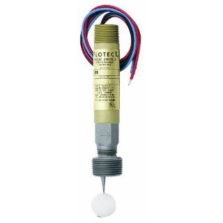 Dwyer Flotect Series L6 Liquid Level Switch, Brass Upper and SS Lower Housing, Polypropylene Spherical Float, Side Wall Mounting, 2000 psig, 0.9 Min. Sp. Gr.: Electronic Component Liquid Level Sensors: Industrial & Scientific
