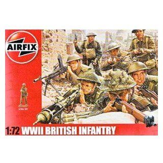Airfix A01763 WWII British Infantry Northern Europe Model Building Kit, 1:72 Scale: Toys & Games