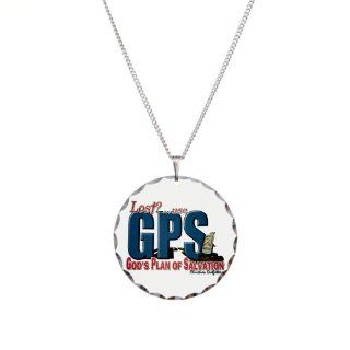 Necklace Circle Charm Lost Use GPS God's Plan of Salvation: Artsmith Inc: Jewelry