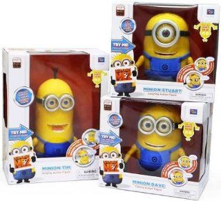 Despicable Me 2 Minion 9" Collector Talking figure doll Thinkway DAVE TIM STUART: Toys & Games