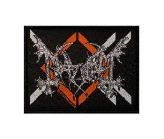 Mayhem Silver Ordo Ad Chao Heavy Metal Music Woven Badge Applique Patch   Music Fan Apparel Accessories