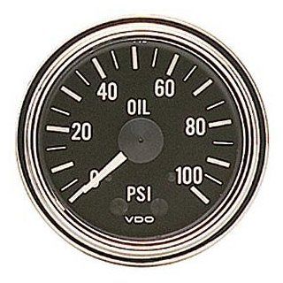 VDO 150330 Series 1 Style Mechanical Oil Pressure Gauge 2 1/16" Diameter, 100 PSI Automotive