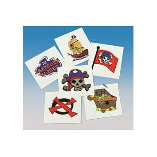 36 Assorted Pirate Party Tattoos: Toys & Games