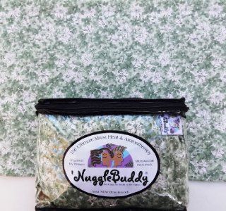 'NUGGLEBUDDY Microwavable Moist Heat & Aromatherapy Organic Rice Pack. "French Floral II" Fabric with FRENCH LILAC Aromatherapy. : Heating Pads : Beauty