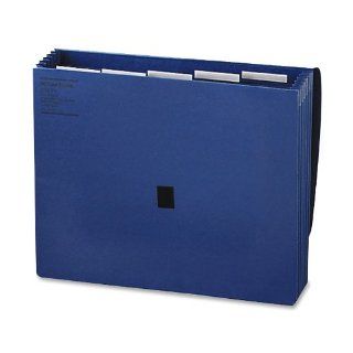 Wilson Jones ColorLife Insertable Tab Expanding Wallet, 5.25 Inch Expansion, 5 Pockets, Letter Size, Blue (23271) 